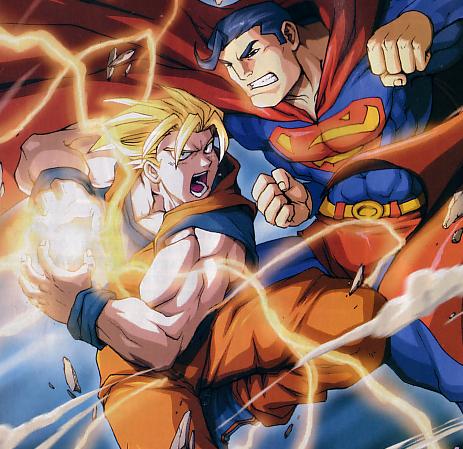 Crossover Goku de Dragonball e Superman
