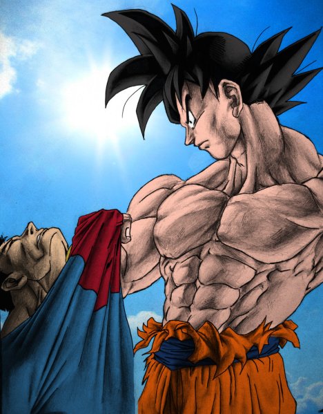 Goku vence Superman