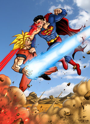 Superman versus Goku