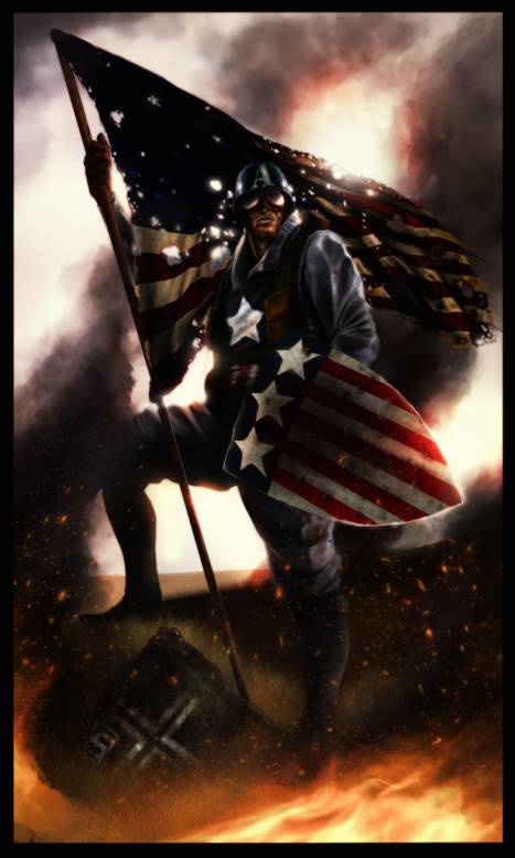 Capitão america desenho patriota